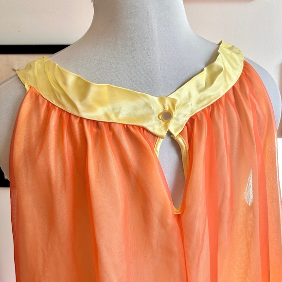 Vintage 1960s Slumber Suzy Sheer Nylon Babydoll Nightgown Camisole Top Pajamas - Picture 2 of 9